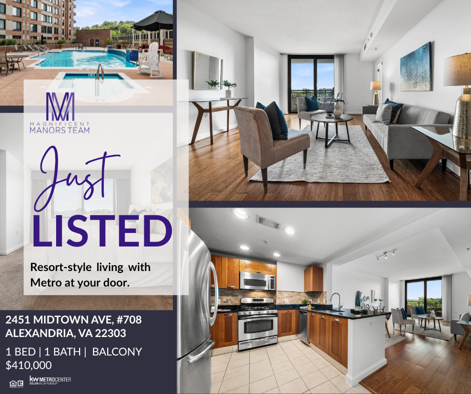 Just Listed! Resort-Style Living with Metro at Your Door